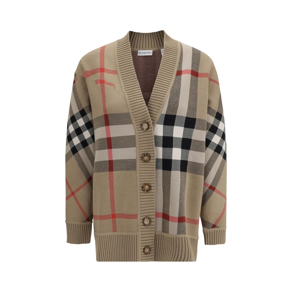 Burberry Checkered Longline Cardigan
