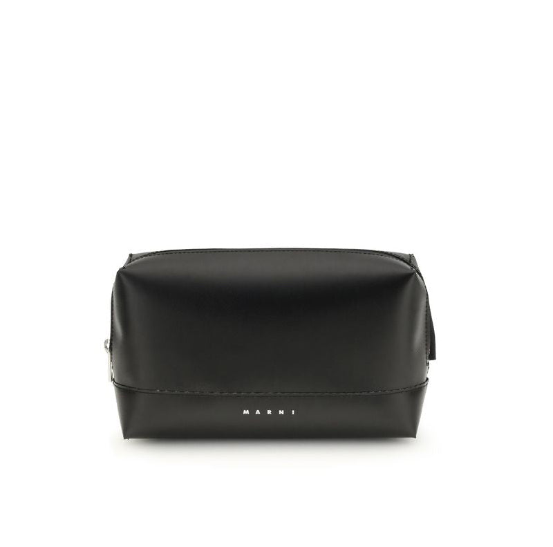 Marni Bumbag Leather Shoulder Bag - Black