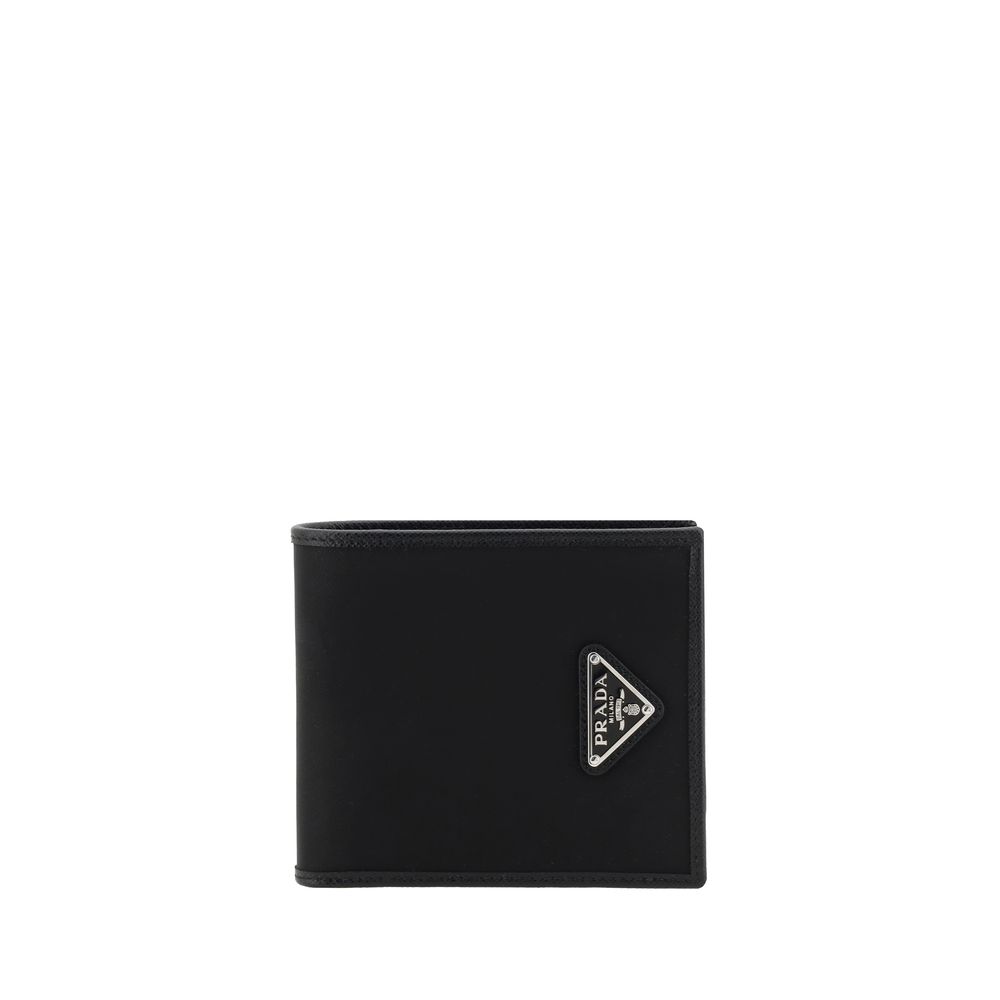 Prada Re-Nylon Bifold Wallet - Black