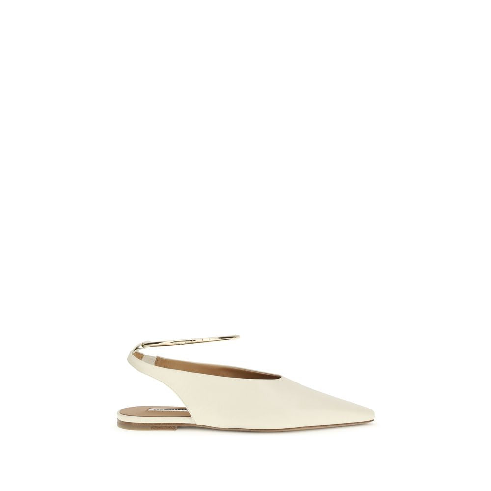 Jil Sander The Ring Ballerina Mules - Cream