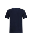 Burberry Checkered Shoulder Blue T-Shirt