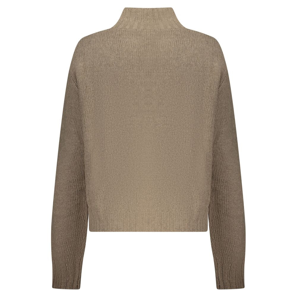 North Sails Wool-Cashmere Cable Knit Sweater - Taupe Brown