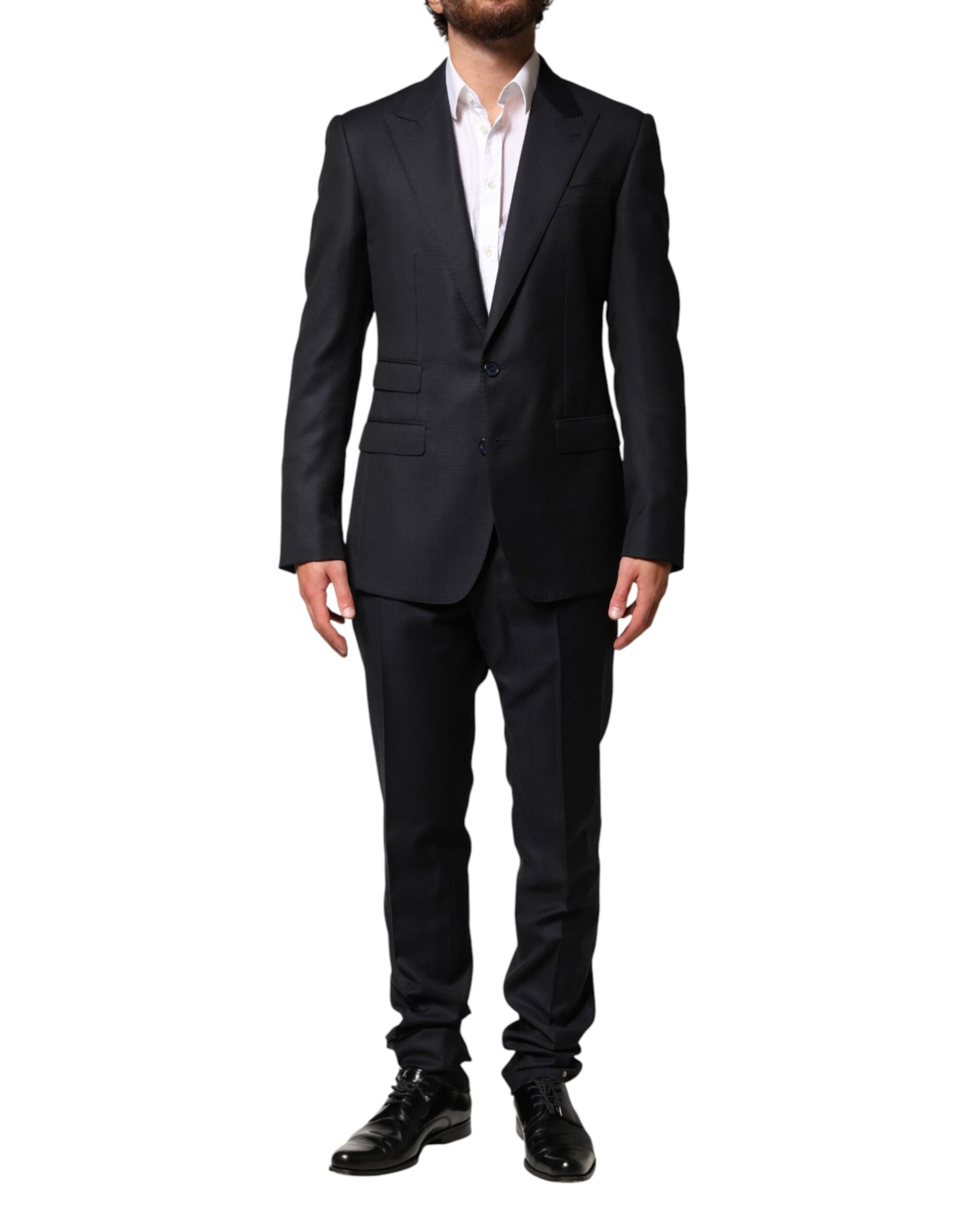 Dolce & Gabbana Blazer & Pants Virgin Wool 2-Piece Suit - Black