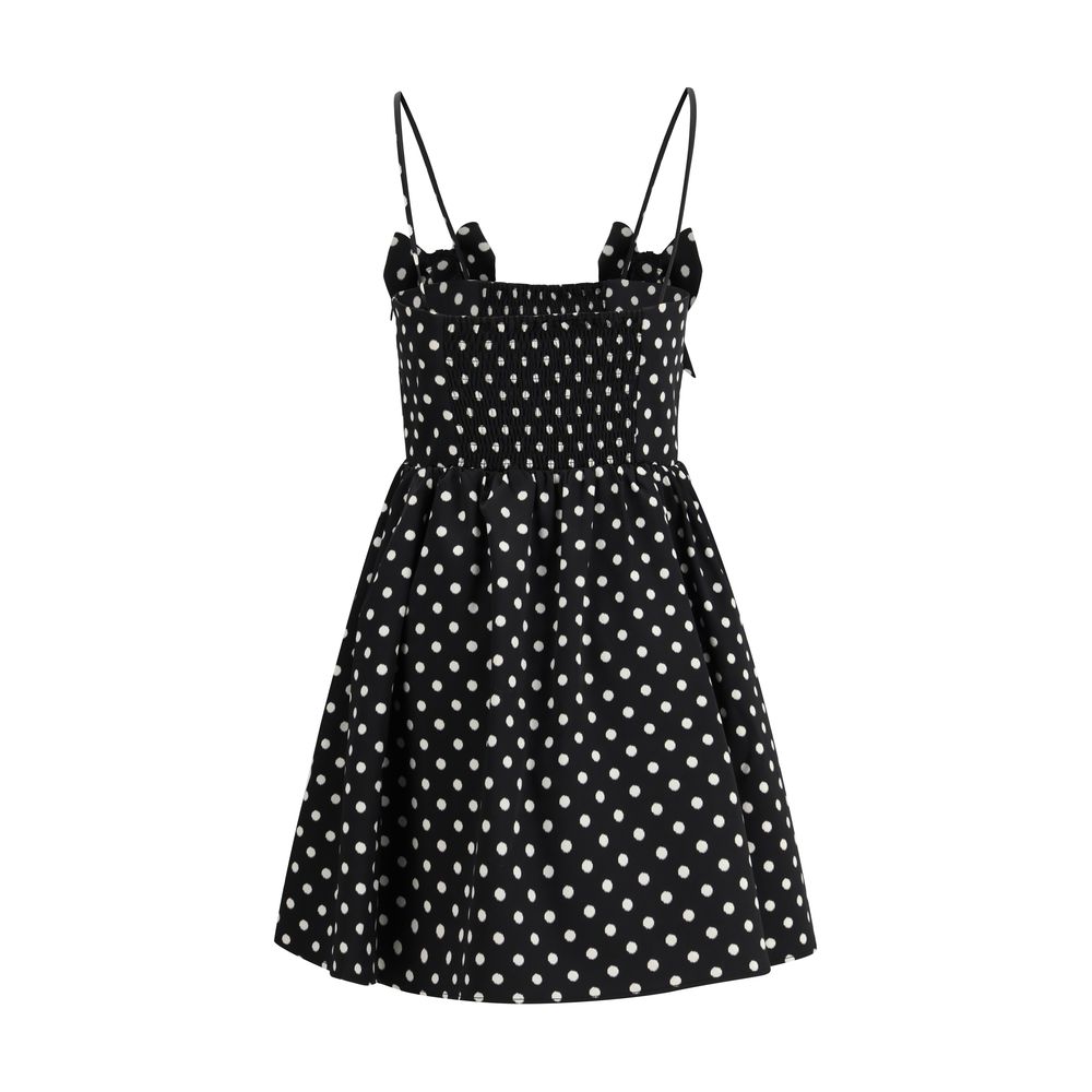 Ganni Polka Dot A-Line Dress