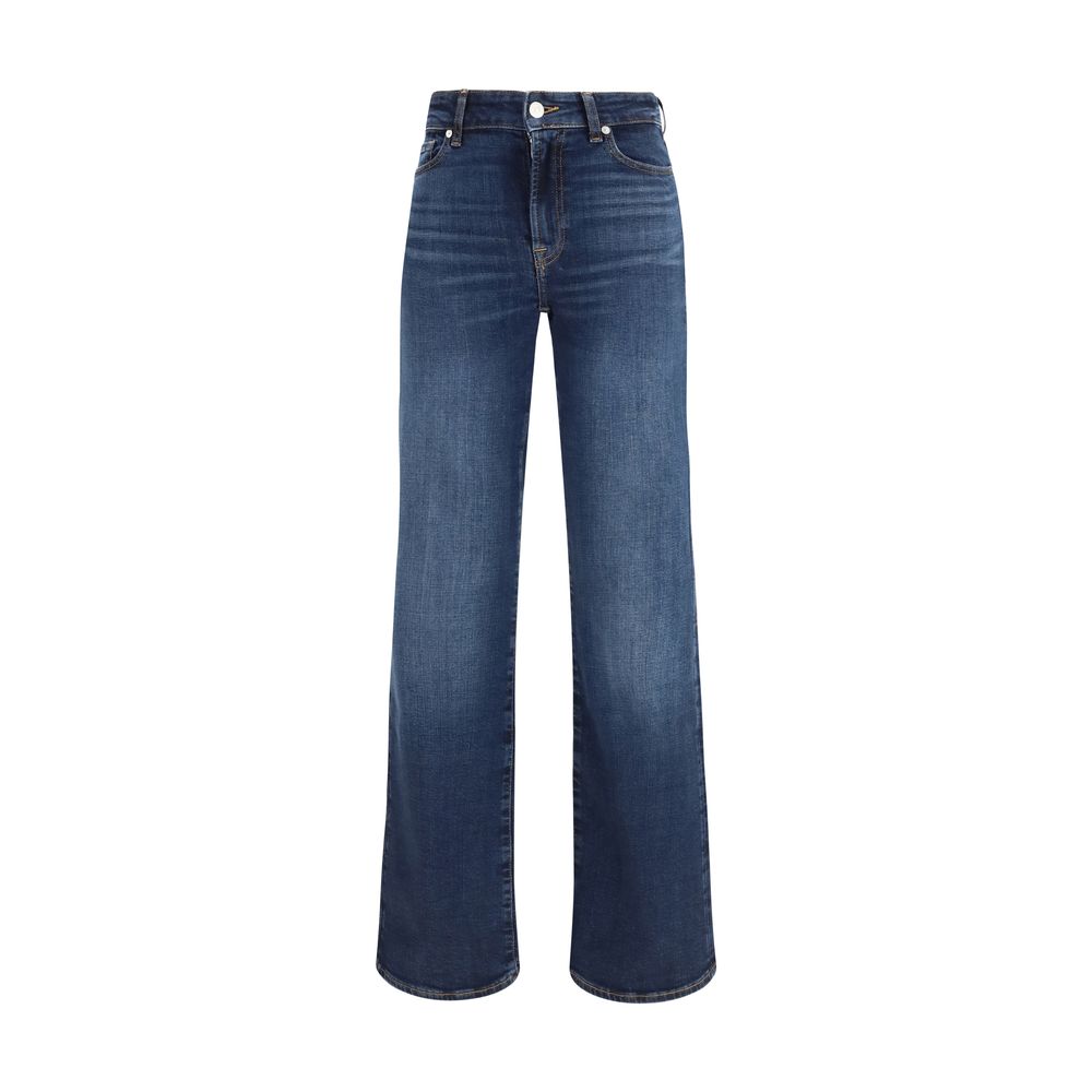 7FOR Medium Wash Slim Illusion Bootcut Jeans 