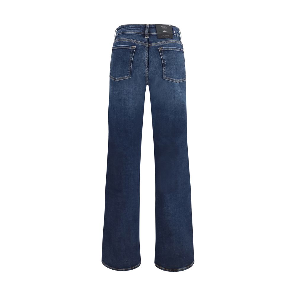7FOR Medium Wash Slim Illusion Bootcut Jeans 