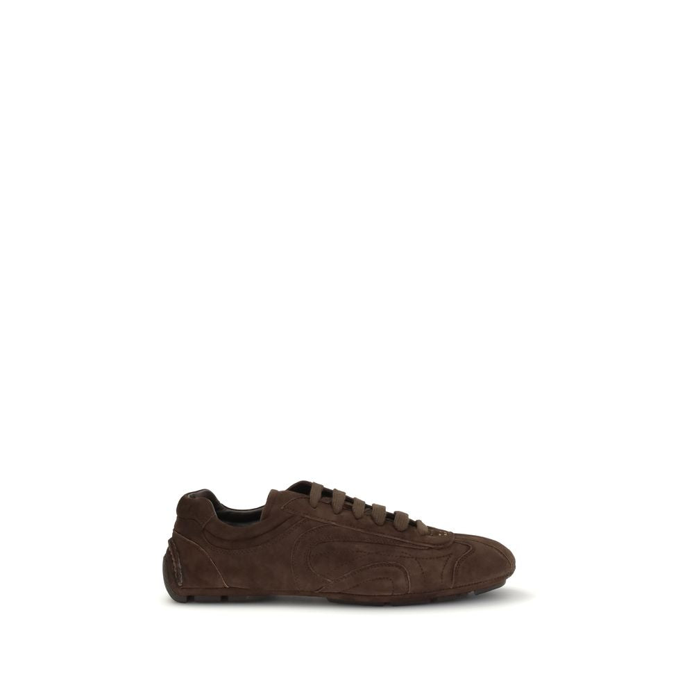 Prada 2005 Monte Carlo Re-Edition Suede Sneakers - Brown