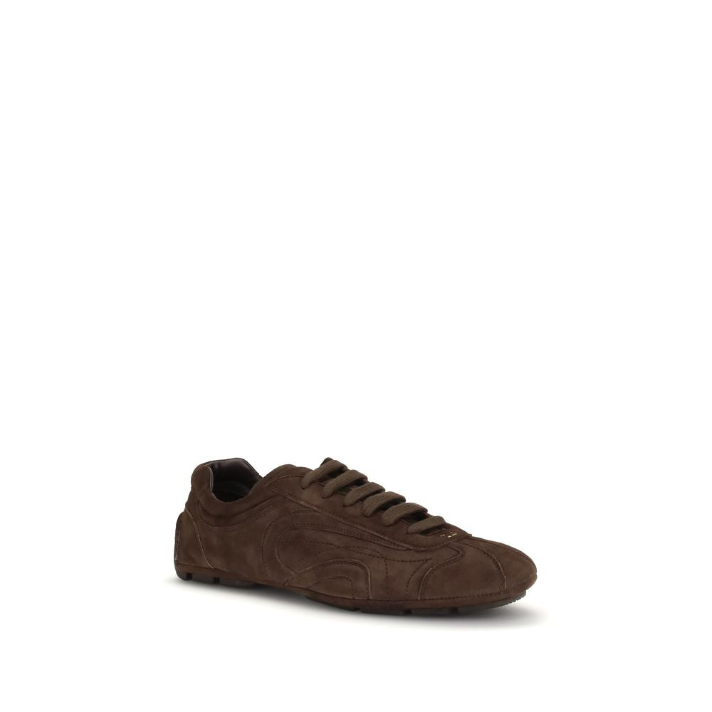 Prada 2005 Monte Carlo Re-Edition Suede Sneakers - Brown