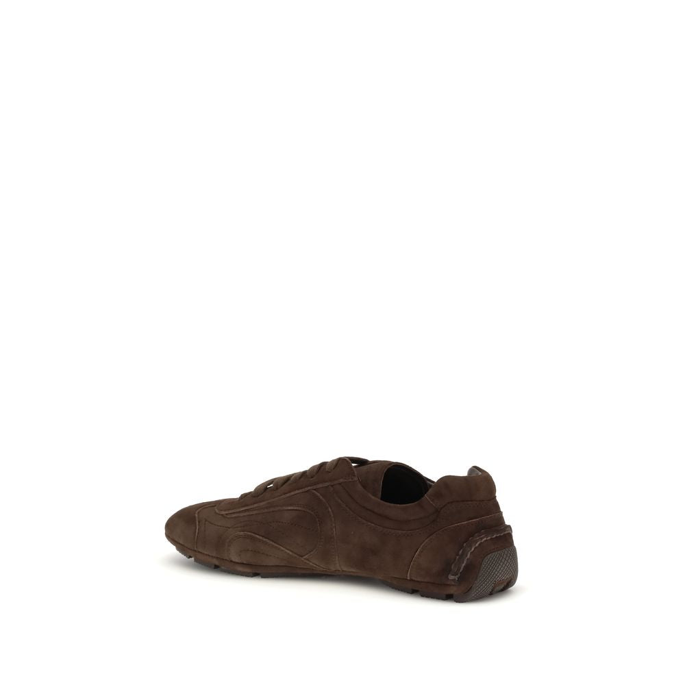 Prada 2005 Monte Carlo Re-Edition Suede Sneakers - Brown