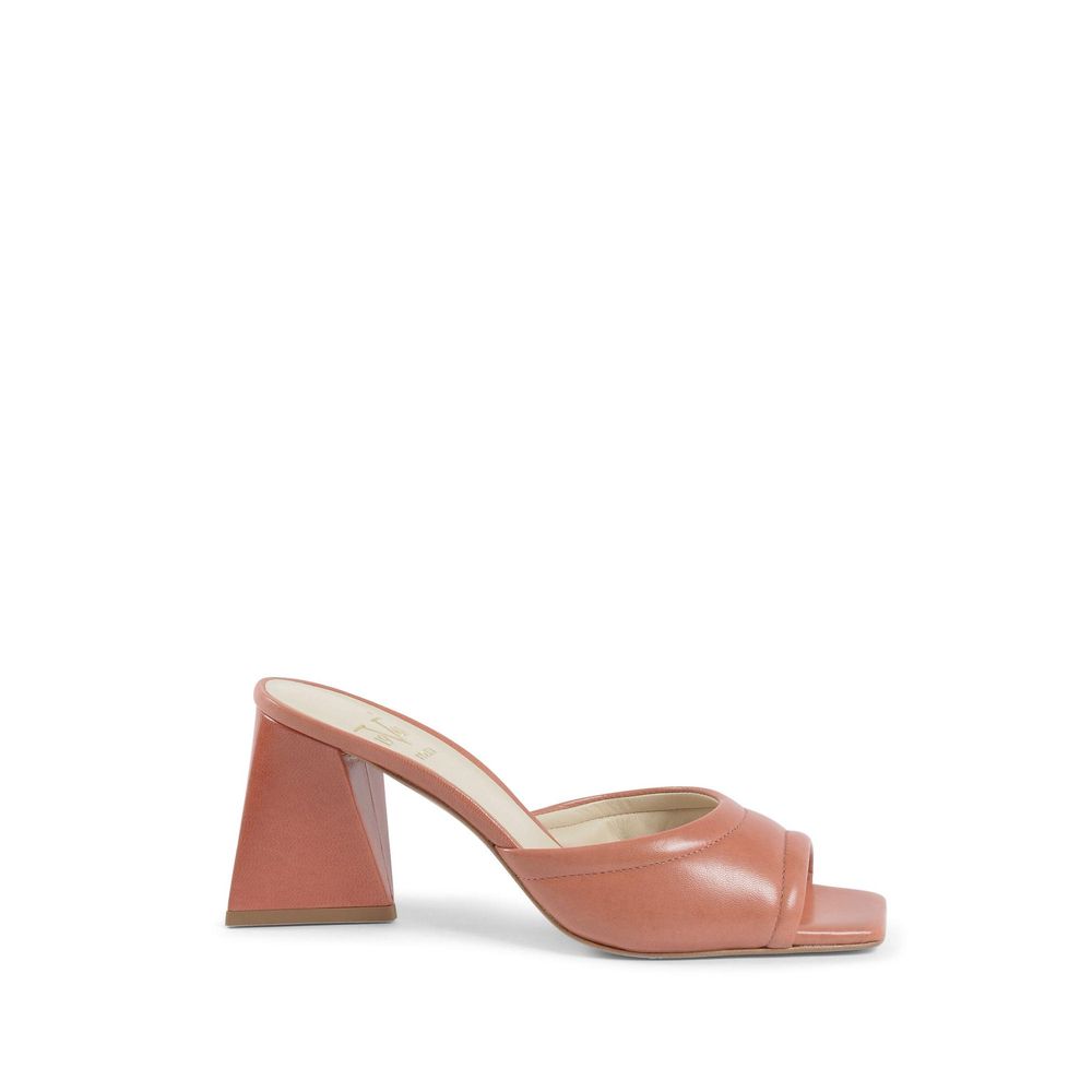 19V69 Italia Simona Mules - Burnt Orange - Made In Italy