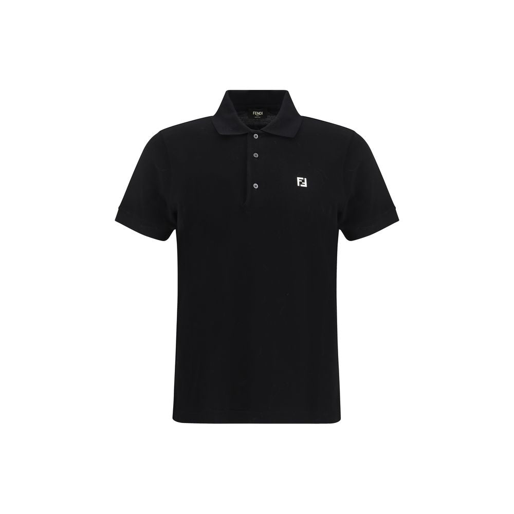Fendi FF Logo Polo Shirt - Black