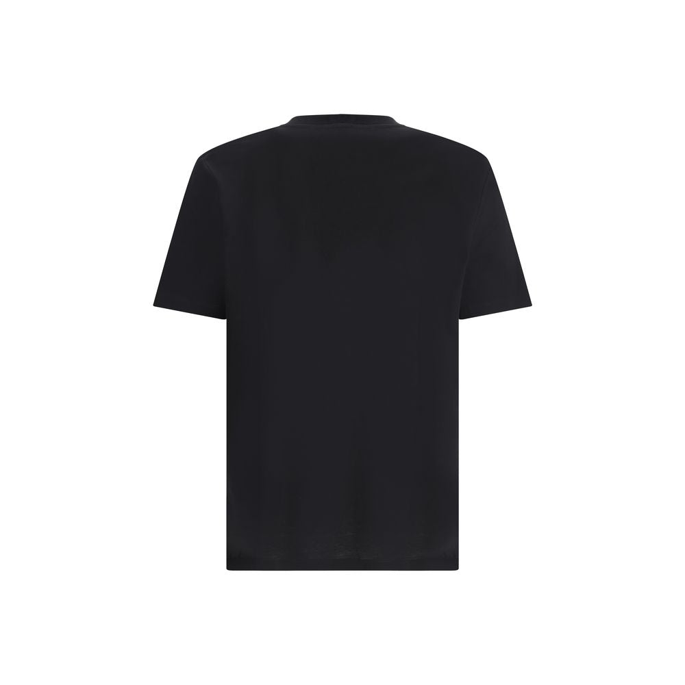 Balmain Logo Black Cotton T-Shirt