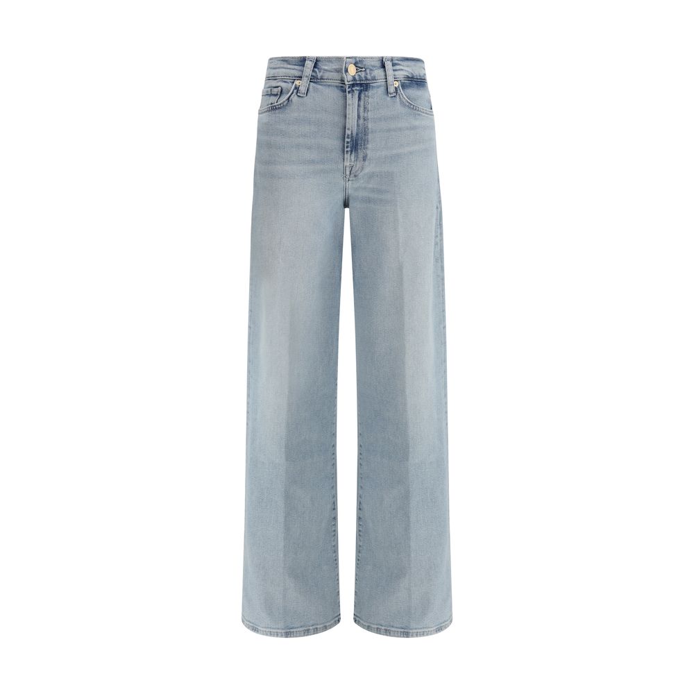 7FOR Lotta Light Wash Wide Leg Jeans