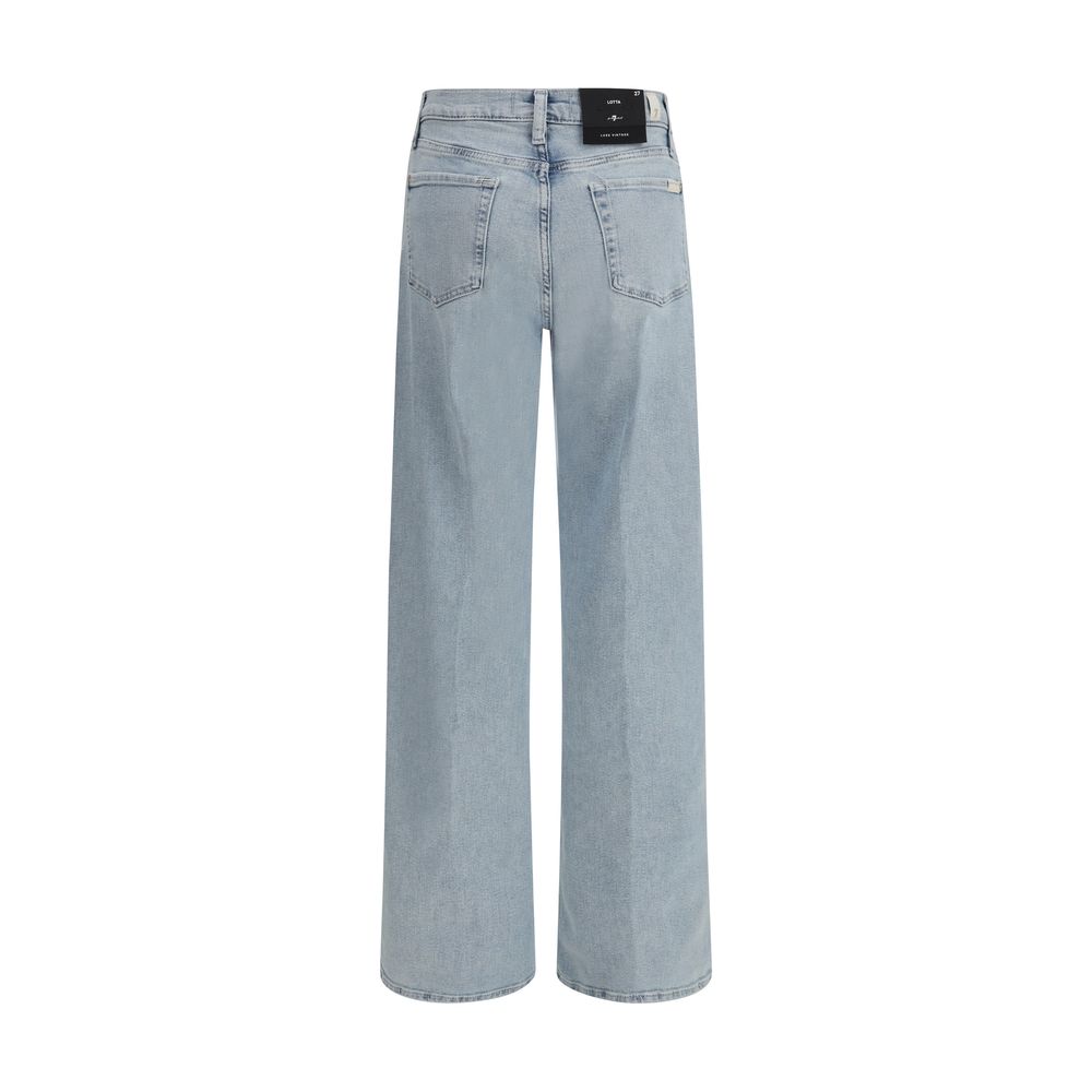 7FOR Lotta Light Wash Wide Leg Jeans