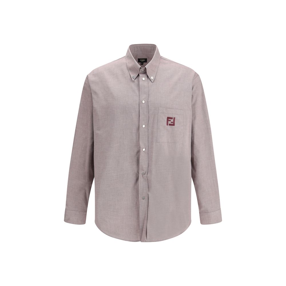 Fendi FF Embroidered Shirt - Iridescent Bordeaux